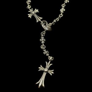 Cross sale pendant engrave chrome hearts